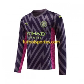 Camiseta Manchester City Portero Segunda Equipación 2023/2024 Manga Larga